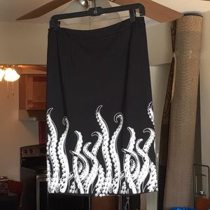 NWT Sourpuss Tentacle Pencil Skirt XXL